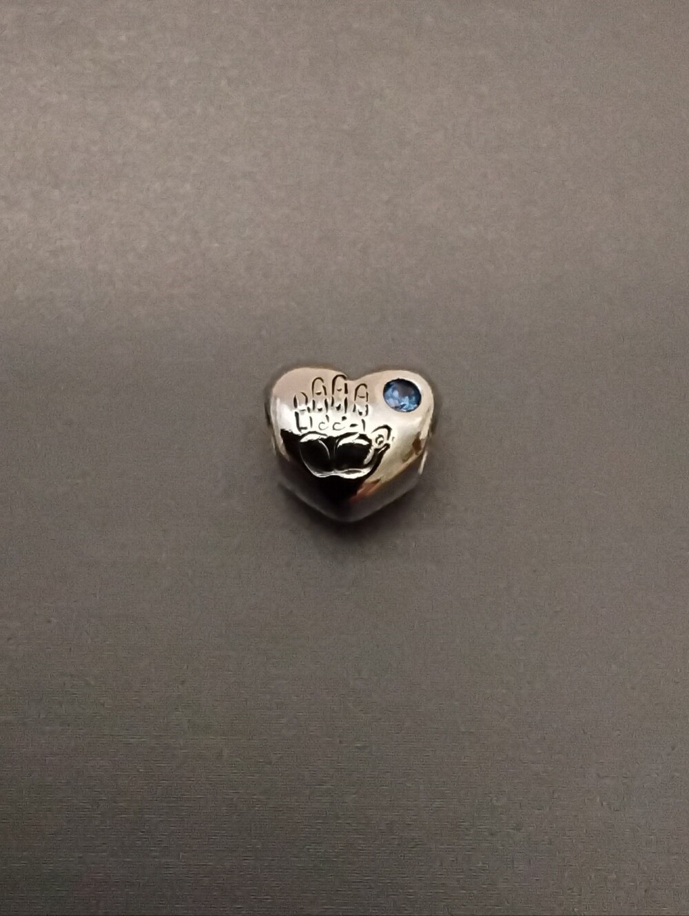 Authentic Pandora Baby Boy Heart Charm  - Excellent Used Condition